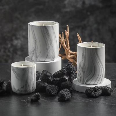 Custom Logo Exclusive Label Candle Container Vessels Empty Ceramic Jars For Candles Luxury Candle Jar Wholesale