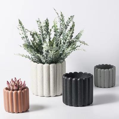 Wholesale low MOQ custom sizes cup shaped plants pots small ceramics flower pot for indoor plants large